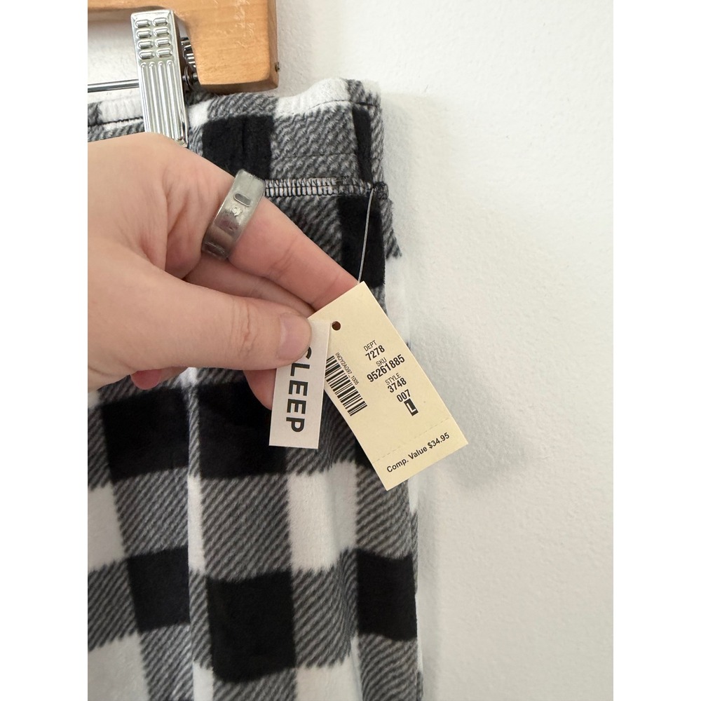 Aeropostale Women's Black & White Checkered Sleep Pants – Size Large – NWT - Picture 4 of 6